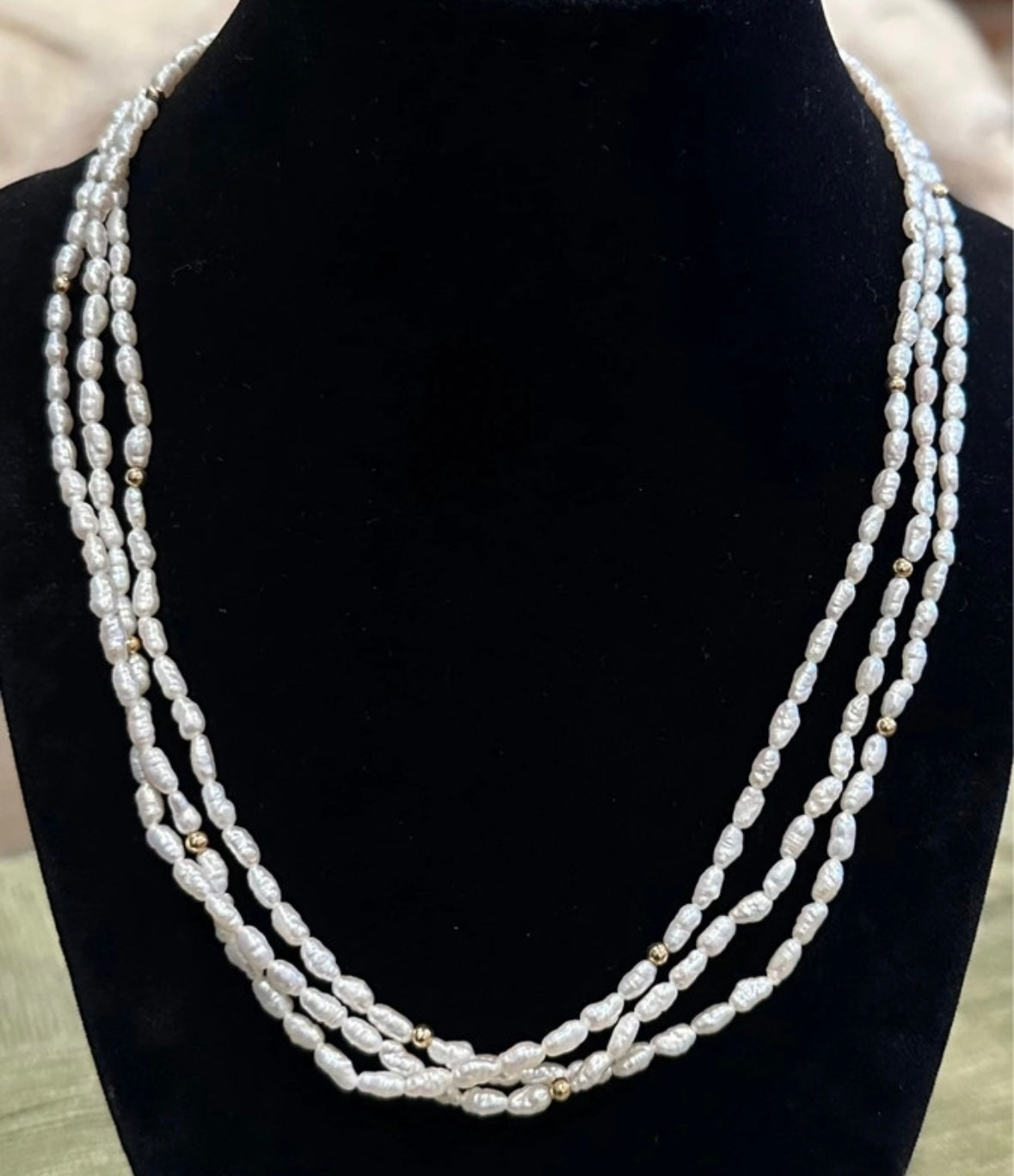 Multi Strand Fresh Water Pearl Necklace