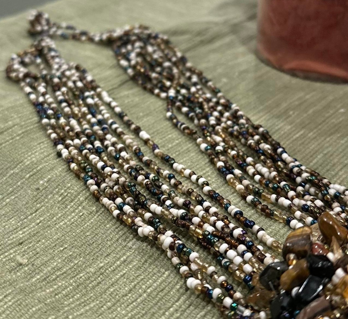 Multi Strand Seed Bead Necklace