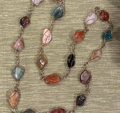 Gemstone Caged Necklace