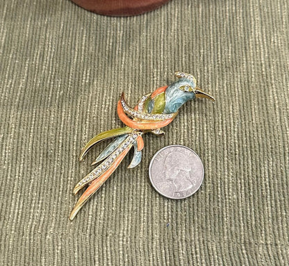 Vintage Bird Brooch