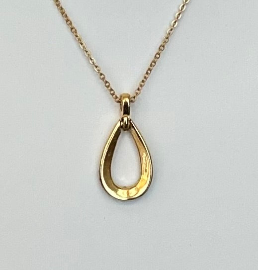 Trifari Teardrop Pendant Necklace